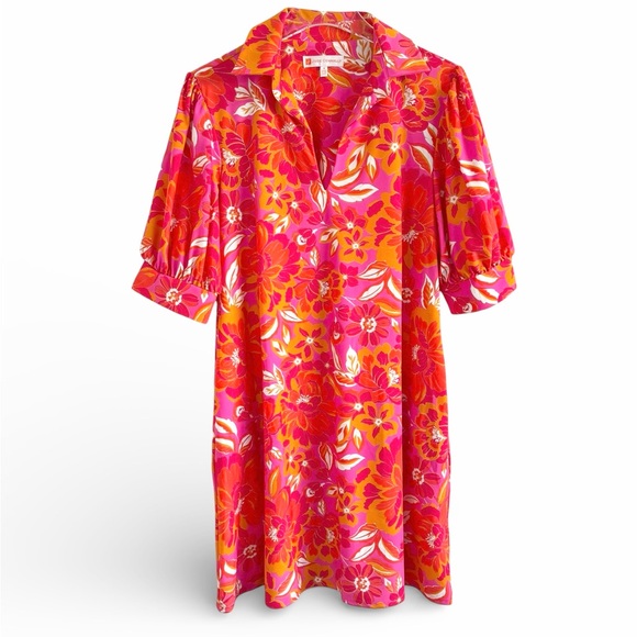 JUDE CONNALLY EMERSON LIGHTWEIGHT JUDE FLORAL DRESS SZ M - Picture 2 of 5